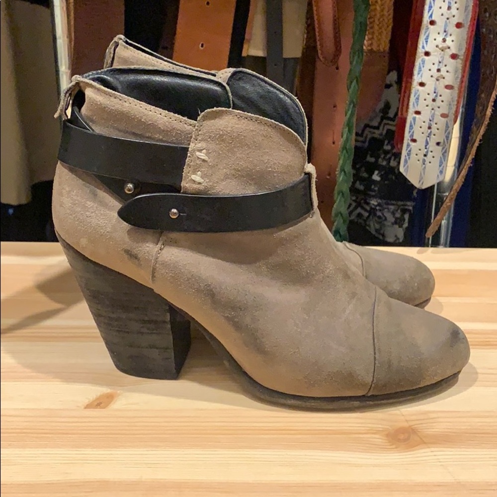 rag and bone grey Harrow Bootie sz 37.5